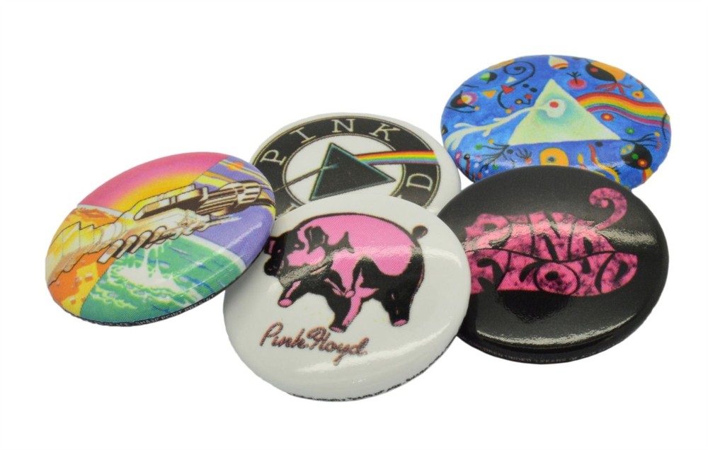 Pink Floyd Prism Button Badge Pack One Size White
