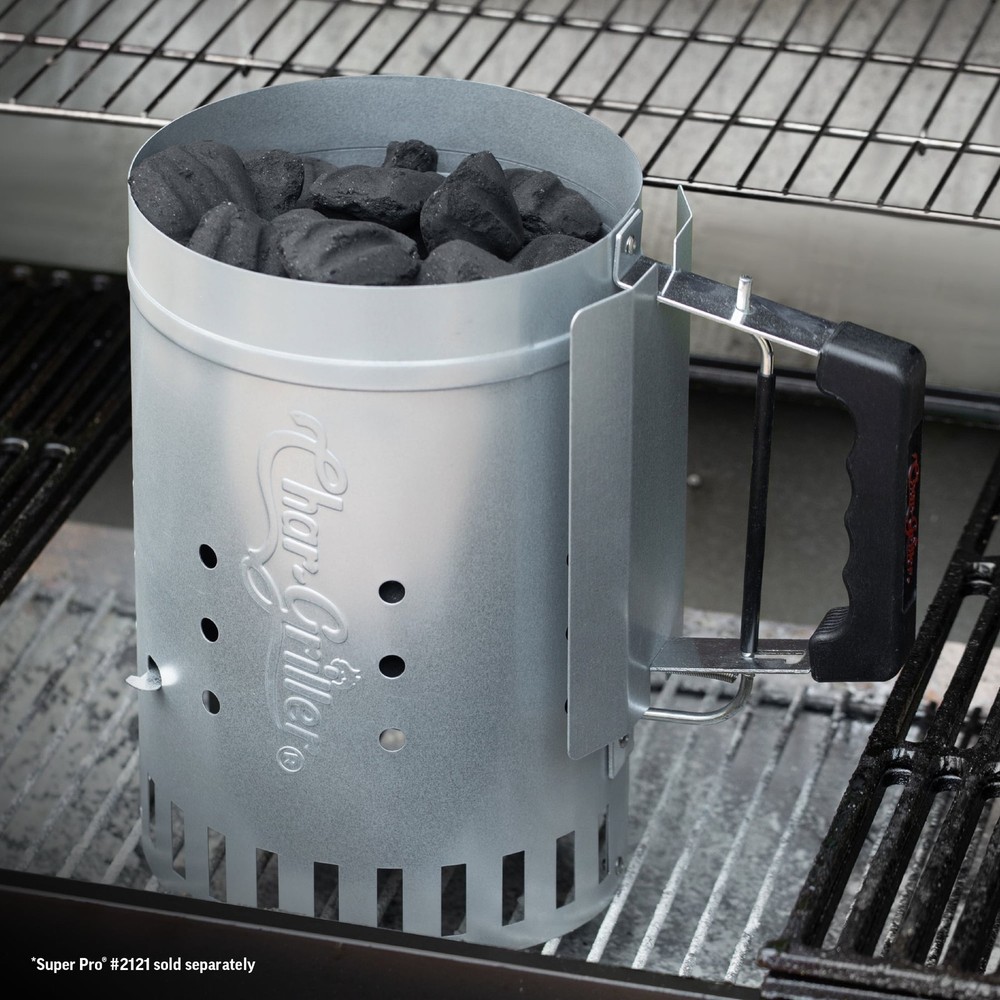 Char-Griller® Trigger Quick Release Chimney Starter with Heat Shield