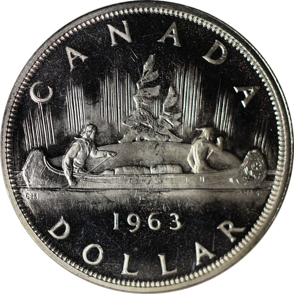 Canada 1953 - 1967 Silver Dollar - Random Date - UNC
