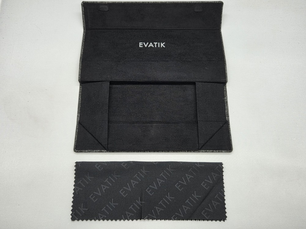 2-Pack Bundle Evatik Foldable Collpabsible Eyeglass Case