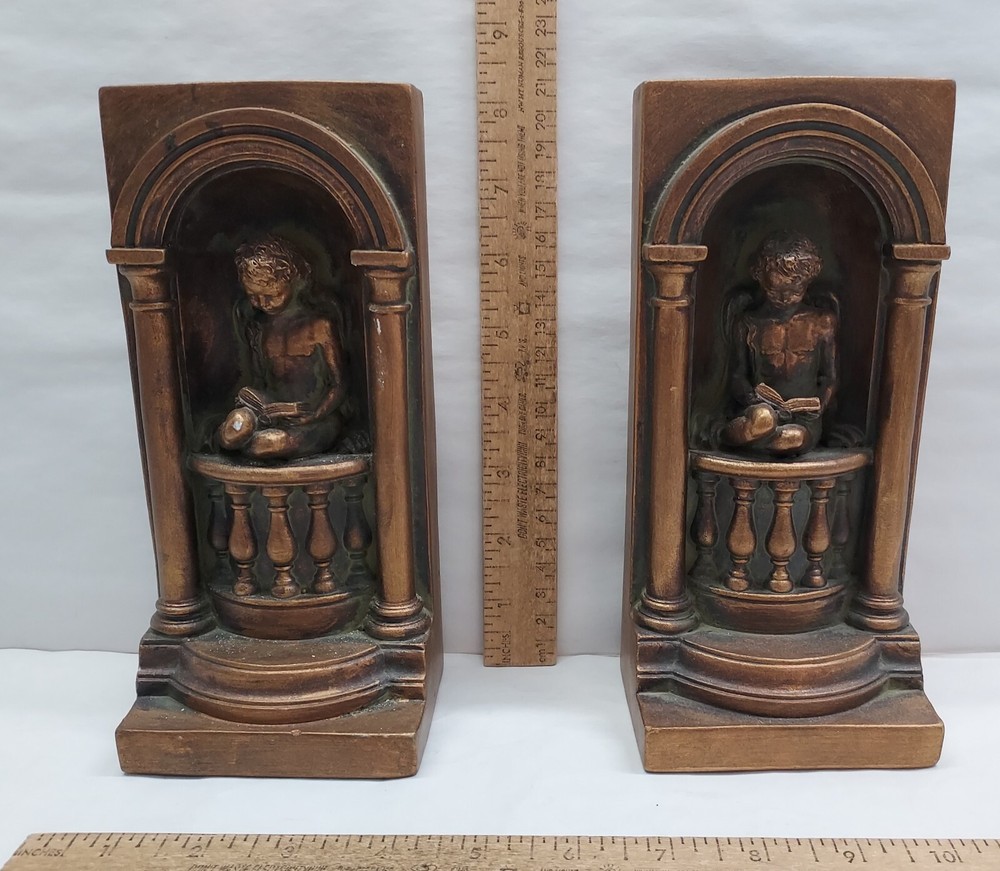 BOOKENDS - featuring READING CHERUBS/Angels - Andrea by Sadek