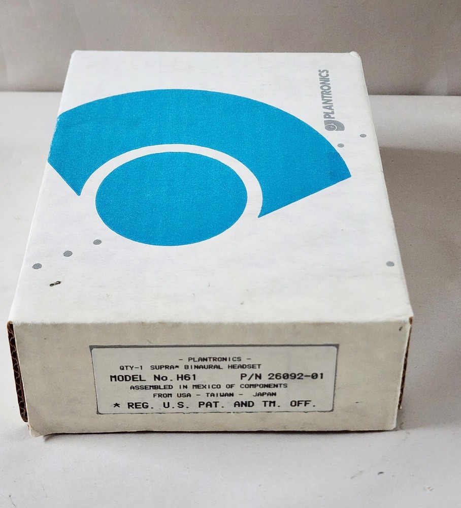 Plantronics H61 Supra Headset