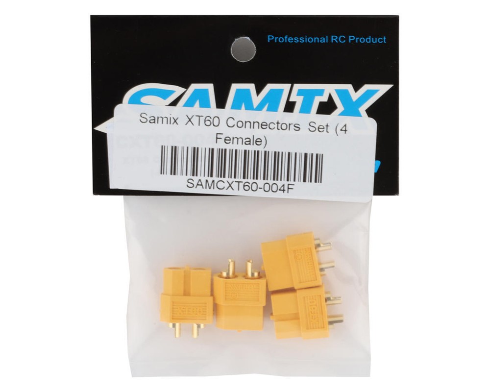 Samix XT60 Connectors Set (4 Female) [SAMCXT60-004F]