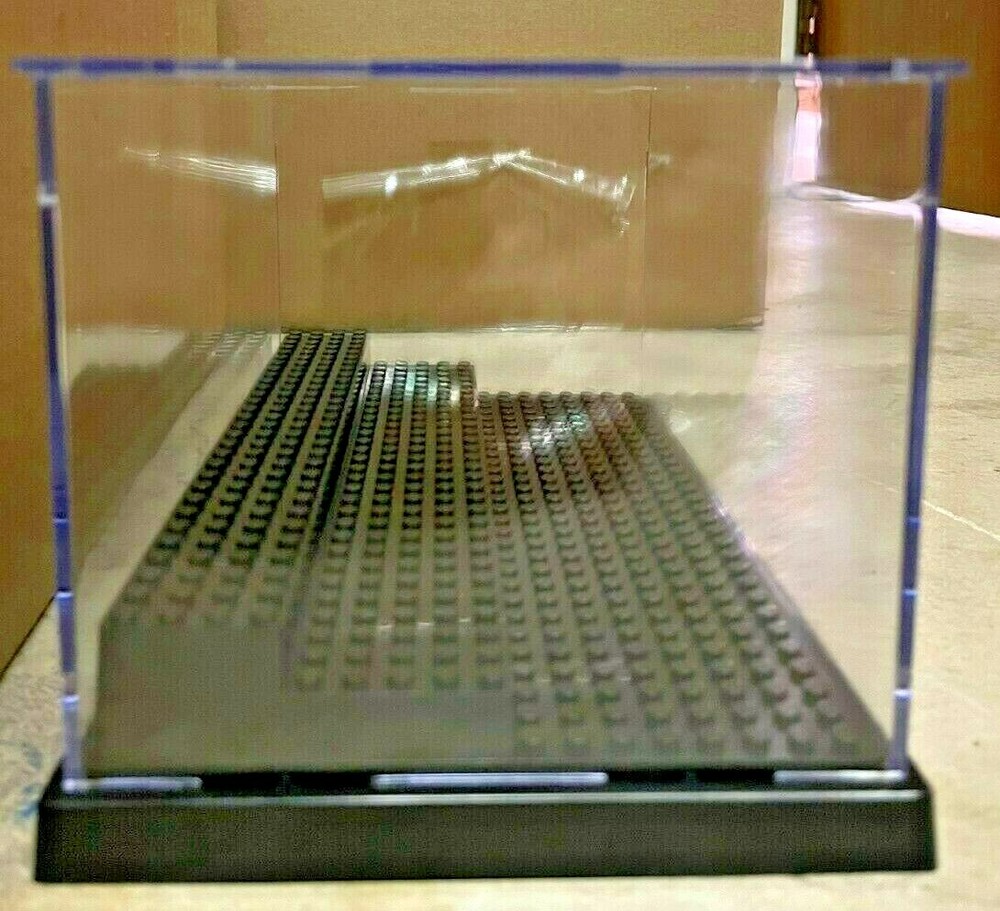 Minifigure Display Case 3-Step Acrylic Stackable Box Clear Dustproof Clear [New]