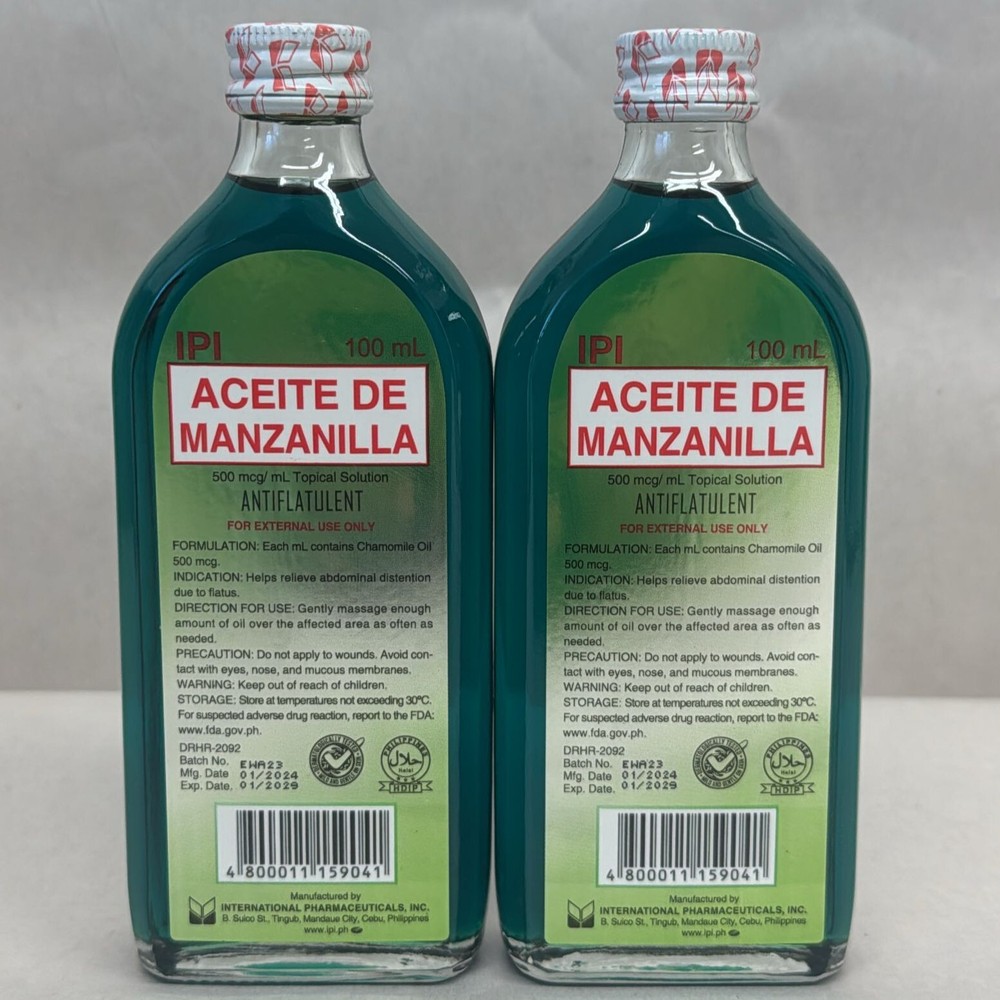 Aceite De Manzanilla Antiflatulent 100ml 2 pack