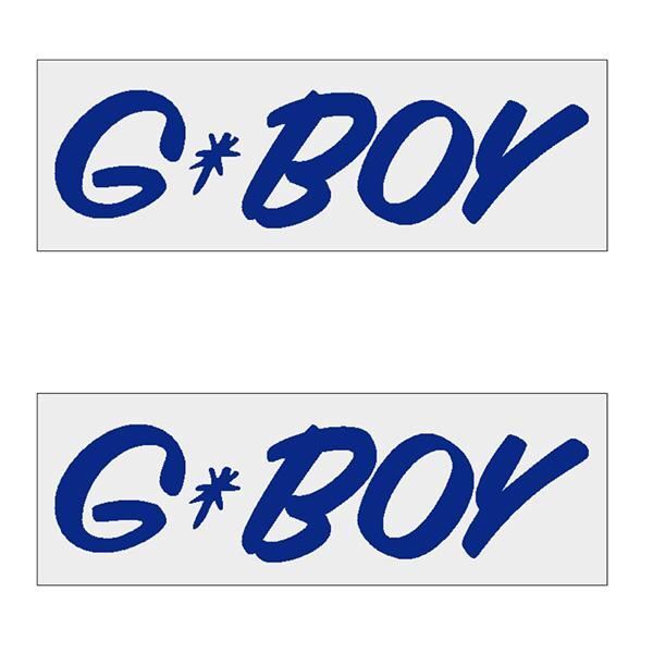 G-BOY Script - BLUE Horizontal decal pair