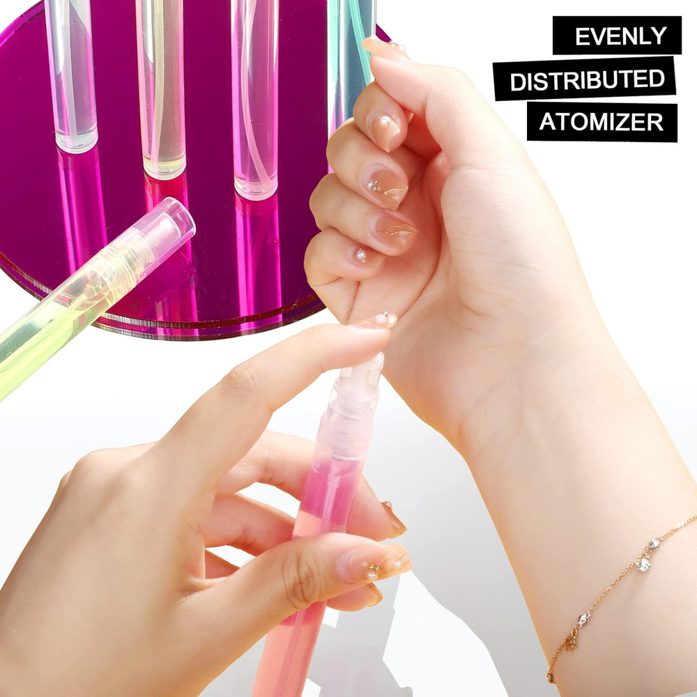 20-Pack Mini Spray Bottles 10ml - Refillable Atomizers for Travel & Oils