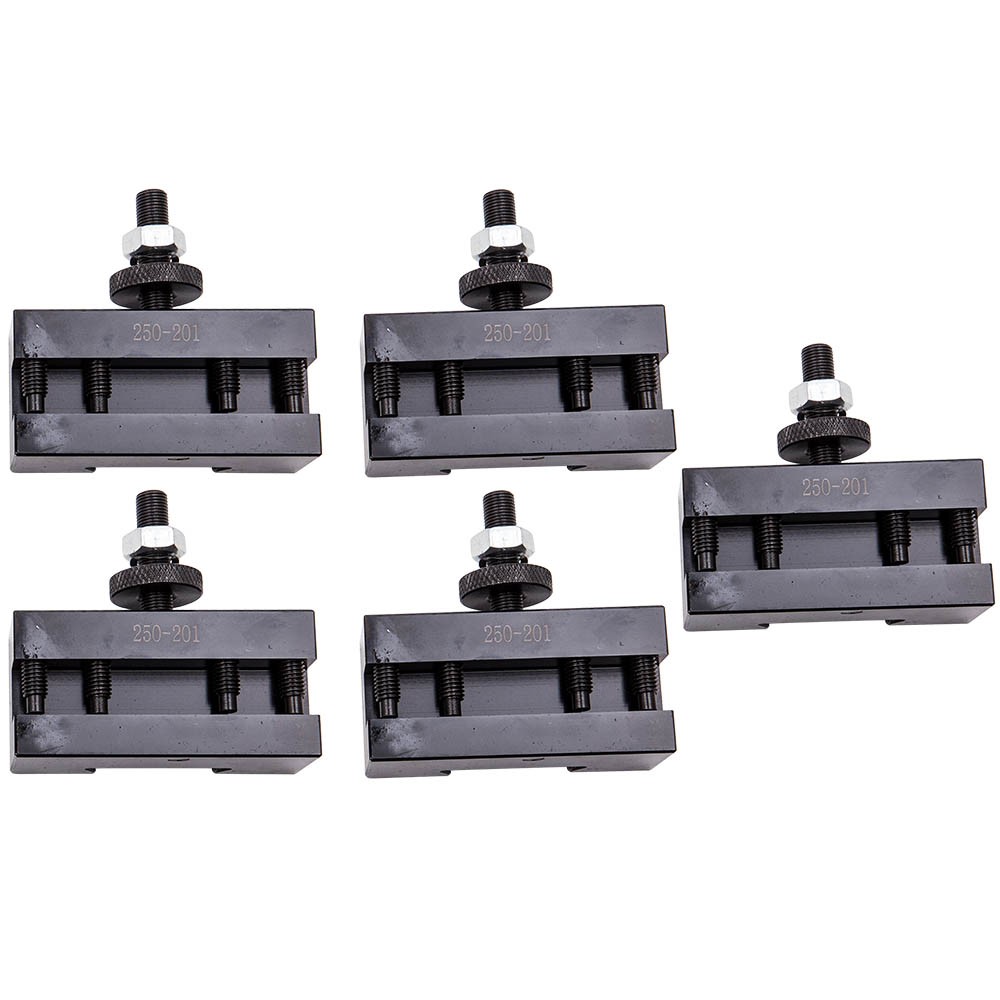 5pcs Quick Change Turning & Facing Lathe Tool Post Holder for BXA Tool Posts