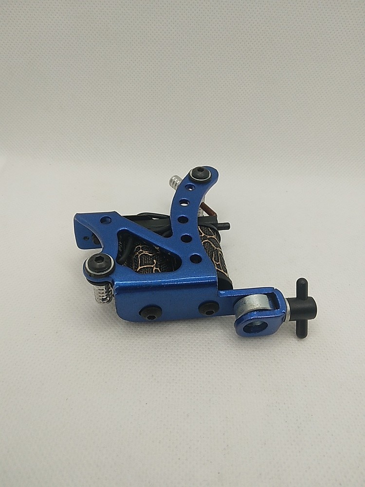 Professional Coil Tattoo Machine Adjustable Blue Frame