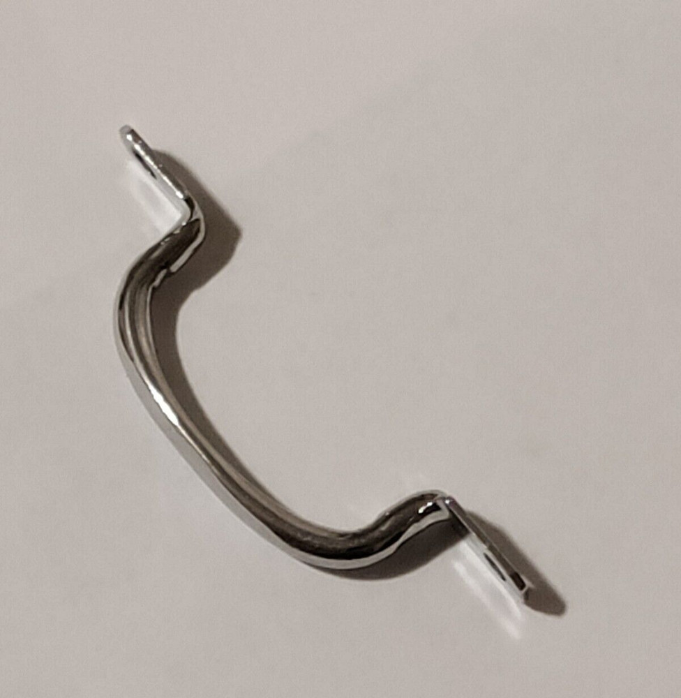 Vintage Amerock E207 Hardware Chrome Bread Board Pull Cabinet Drawer NOS