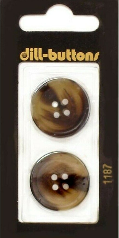 Dill Buttons ~ (1187) - 7/8" - 2 ct