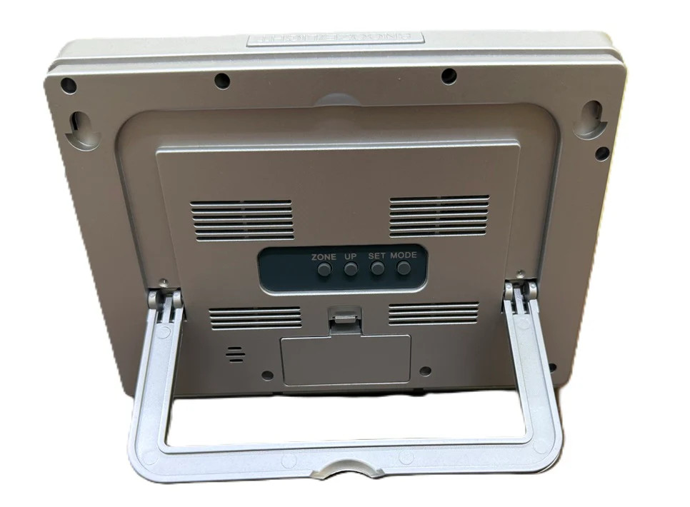 Atomic 2-inch LCD Number Clock with Temperature and Light