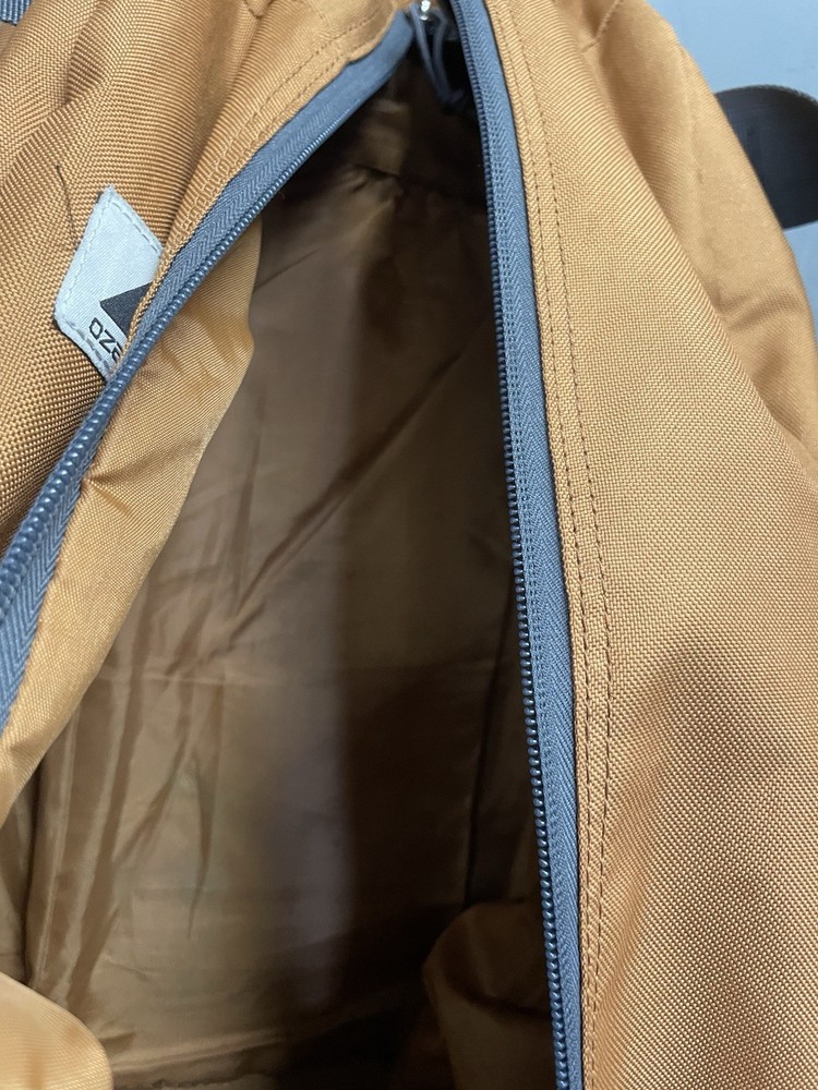 Ozark Trail Rustic Brown Orange 35 Ltr Convertible Backpack Duffel Bag