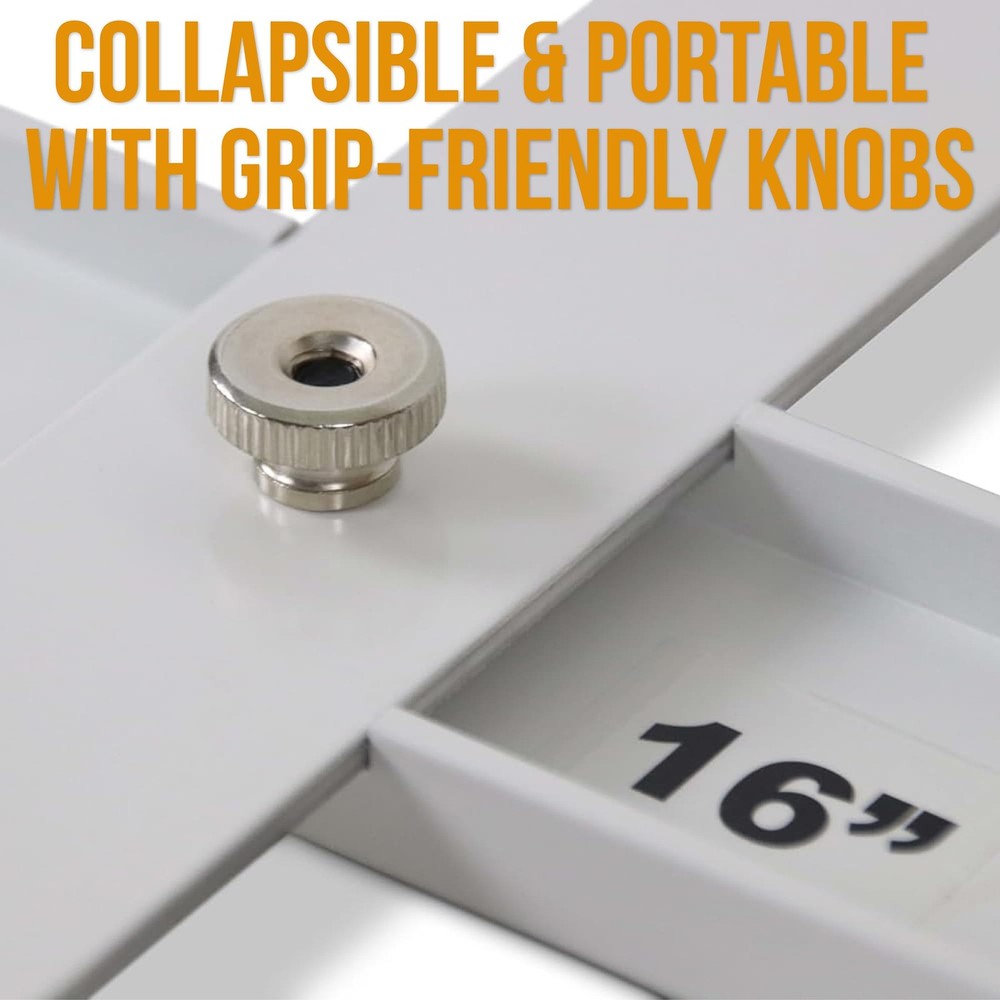 Big Foot Folding Layout Stick – Adjustable Stud Spacing Tool for Framing | He...