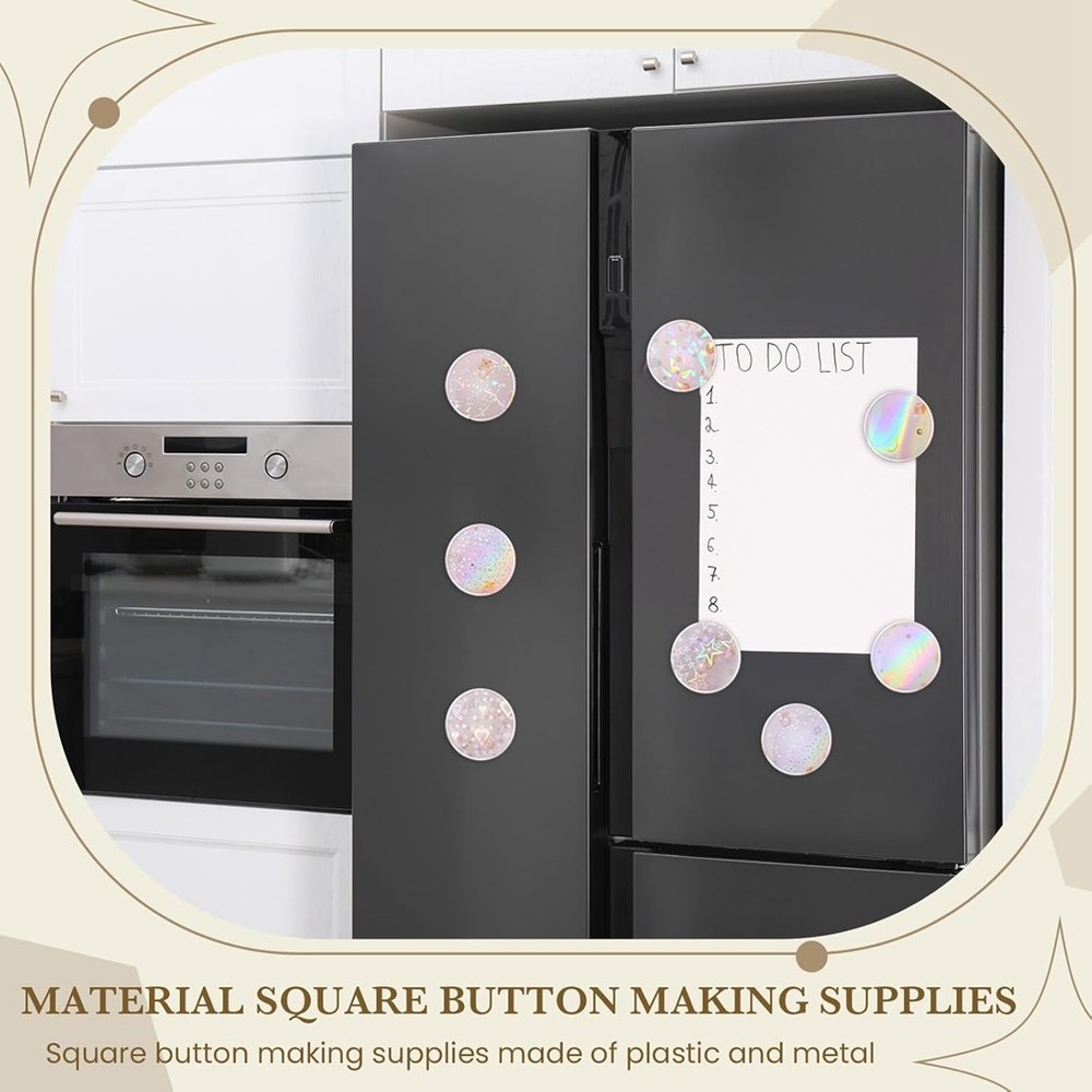 Pin Maker Machine Kit Laminate Sheets Button Glittering Film V6A23991