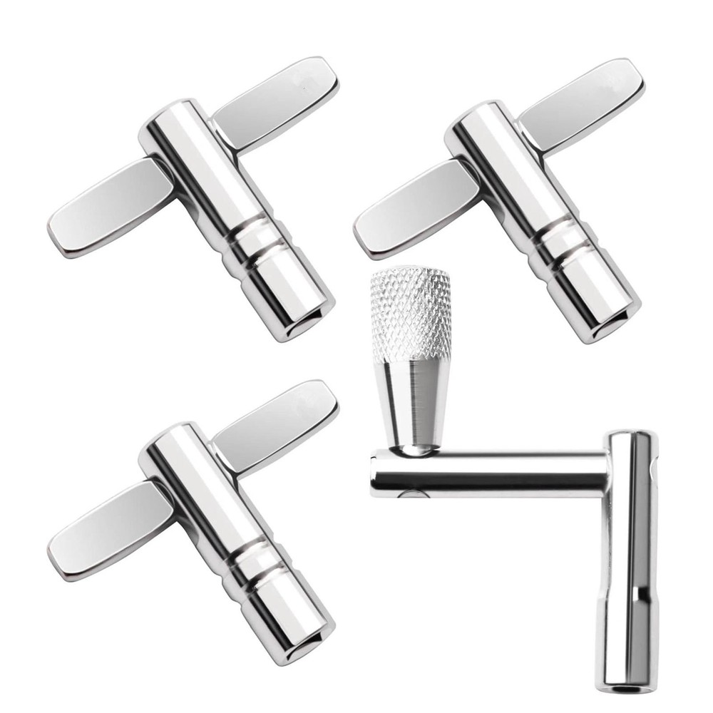 4 Piece Professional Drum Key Set with Continuous Motion Speed Tuning Key