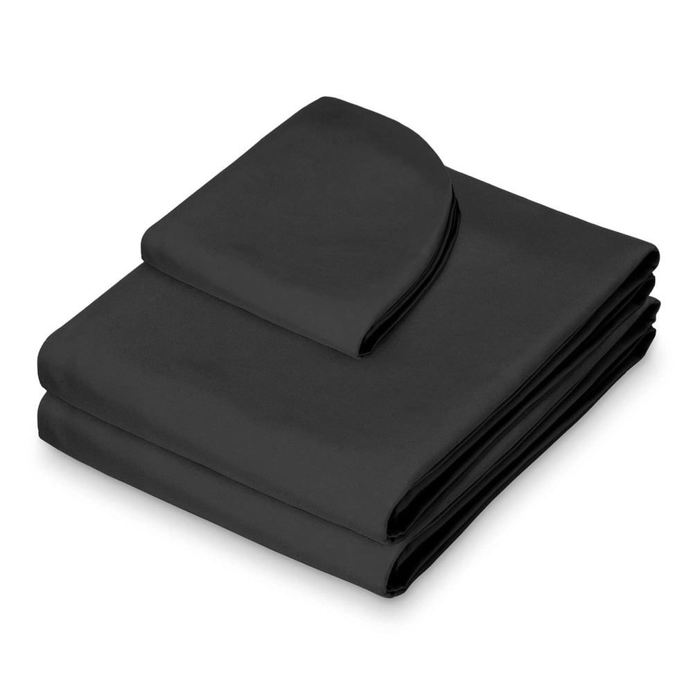 3-Piece Microfiber Massage Table Sheet Set - Facial Bed Cover - Includes Fla...