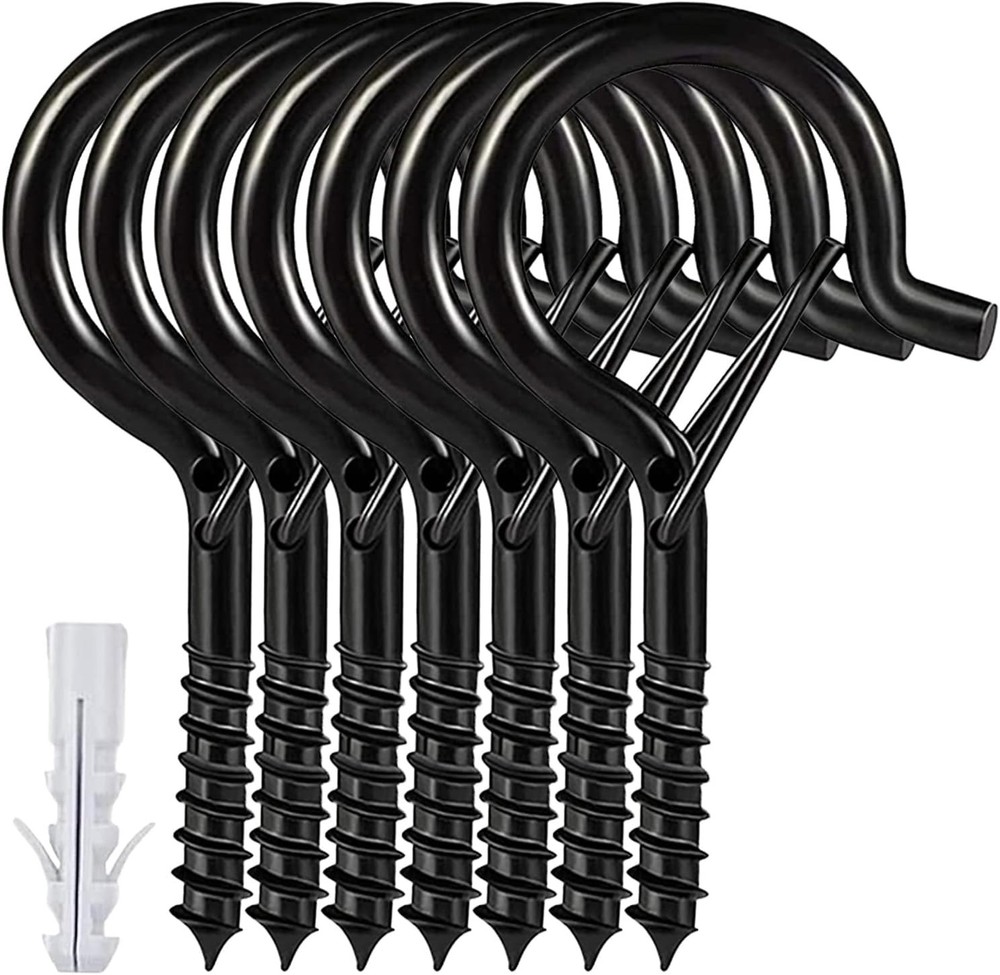 12 Pack Ceiling Plant Hooks with Safety Buckle