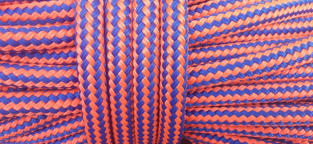 1/2 " x 100 ft. Double Braid-Yacht Braid Polyester Rope. US Made