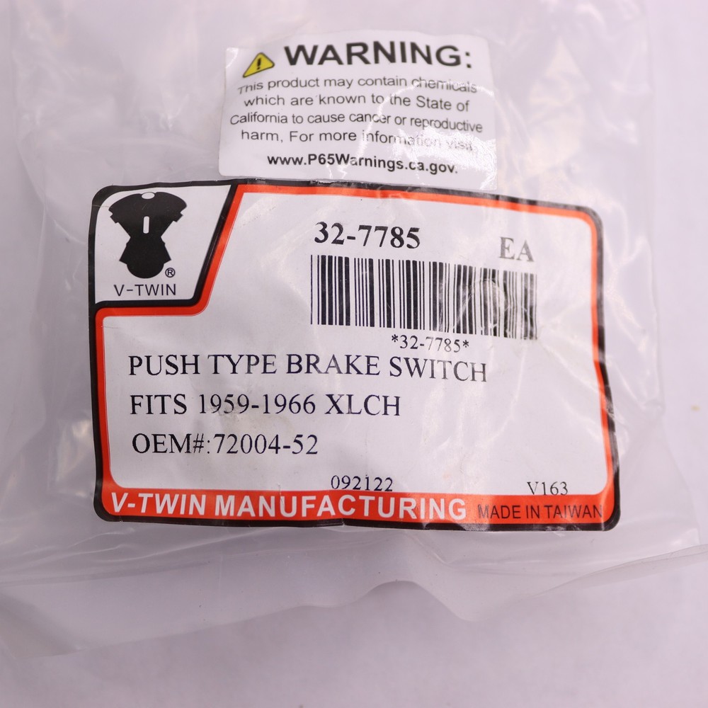 V-Twin Push Type Brake Light Switch 32-7785