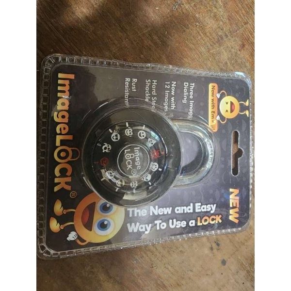 12 Image Emoji Combination Lock Hard Steel Shackle