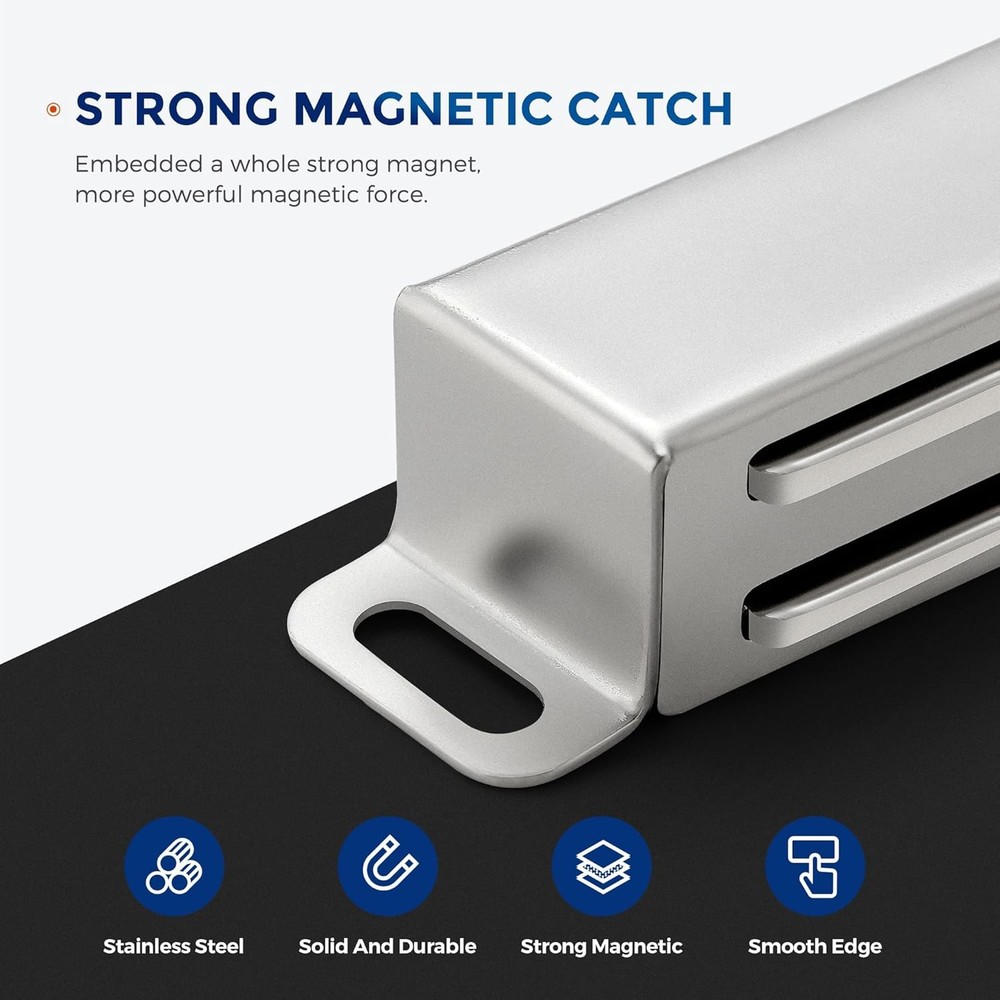 Heavy Duty Magnet Latch 60lbs 4 Pack for Cupboard Drawer