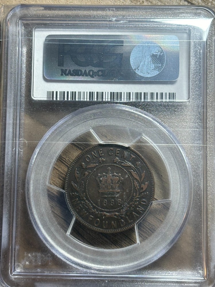 Newfoundland Large Cent 1888 PCGS Graded VF35