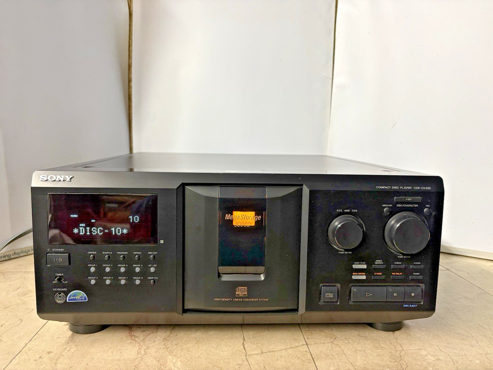 Sony CDP-CX355 Mega Storage 300CD Changer, Optical Cable* Mega Jukebox.*