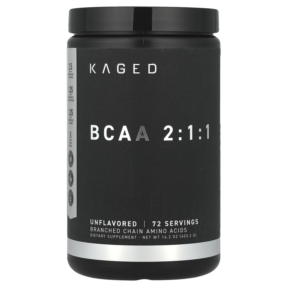 BCAA 2:1:1, Unflavored, 14.2 oz (403.2 g)