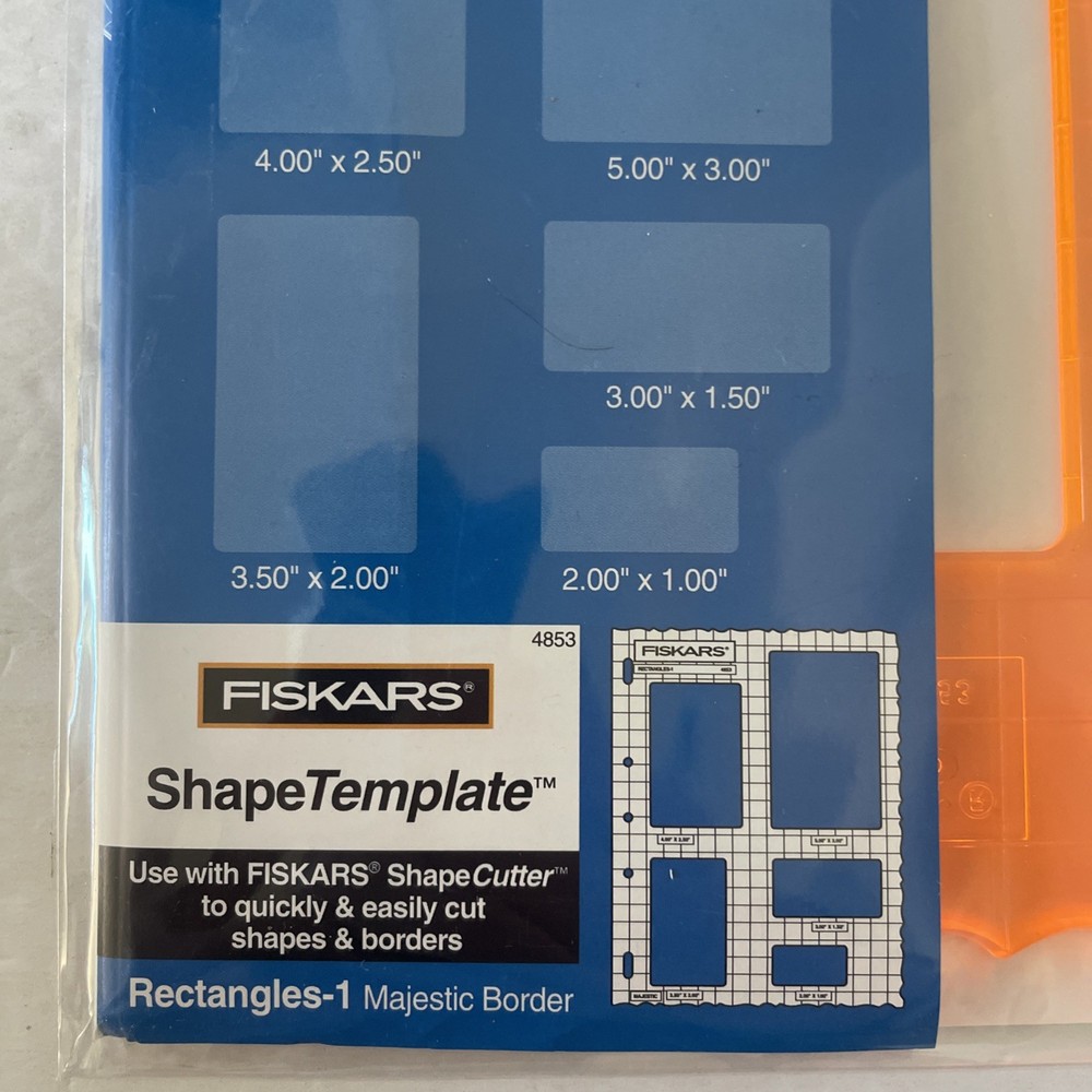 Fiskars Shape Template Rectangles-1 Majestic Border