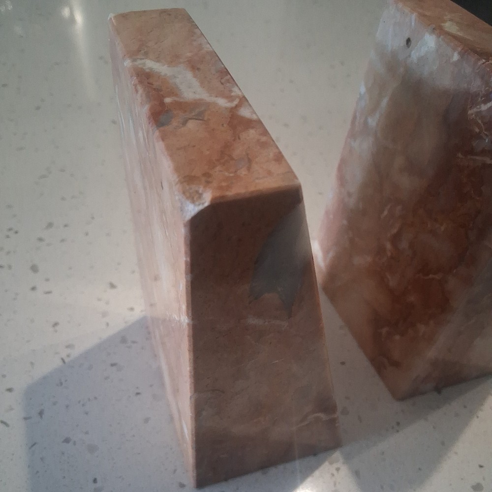 Marble Bookends 1 Pair Decorative Bookends Book Ends