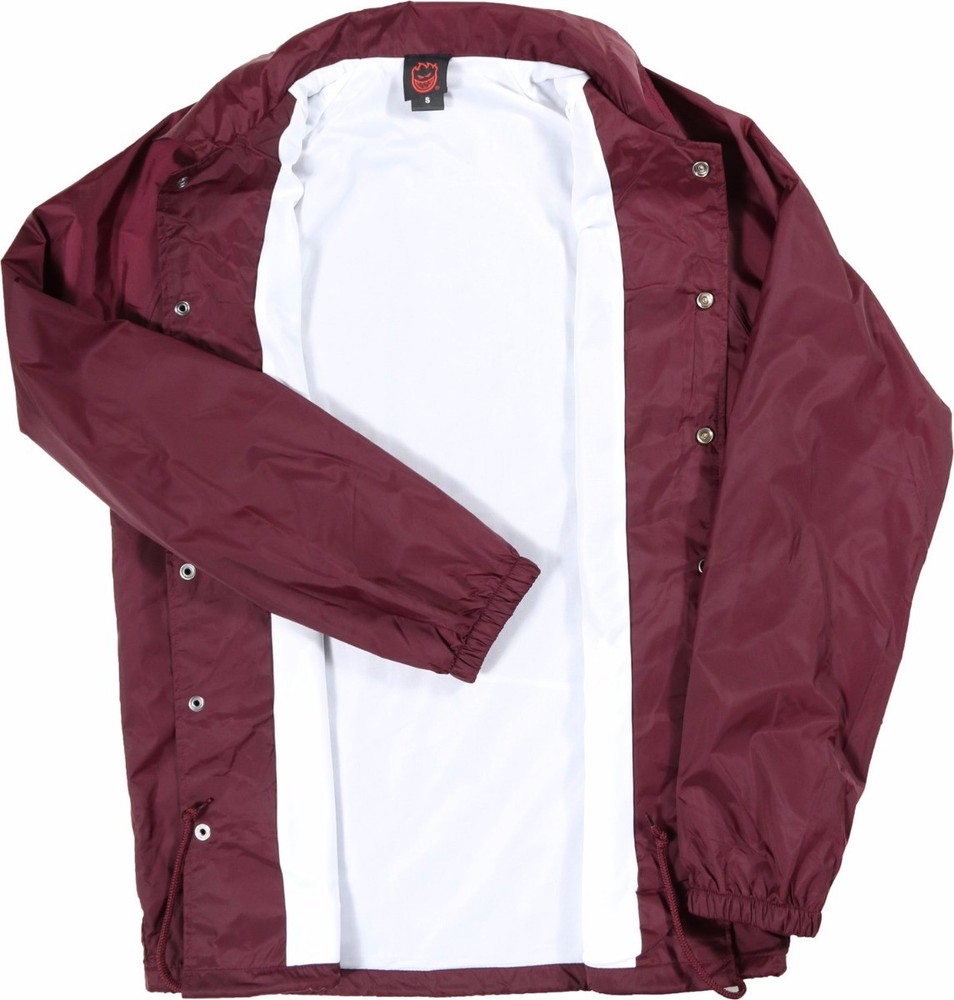 Spitfire Wheels DISHONOR Coach Skateboard Jacket MAROON MEDIUM