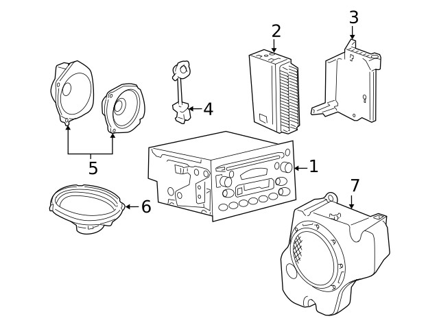Genuine GM Amplifier 22699257