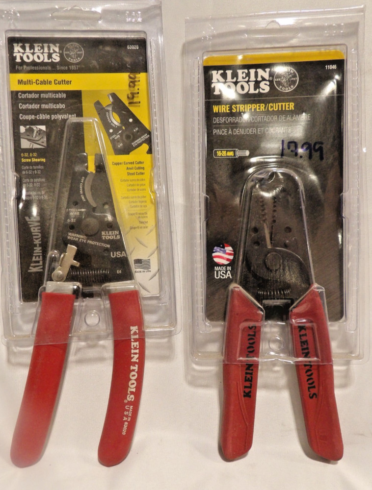 Klein tools-Wire stripper/cutter #11046 & Multi Cable Cutter #63020