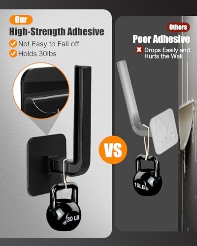 Hat Rack for Hat Storage (4-Pack), Multi-Purpose Hat Organizer, Black 4-pack