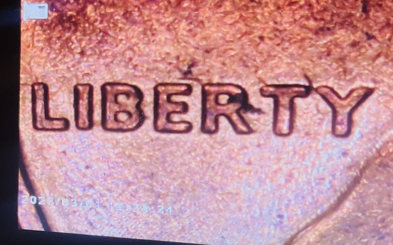 1977 P Red Cent DDR Rare Penny Error Coin