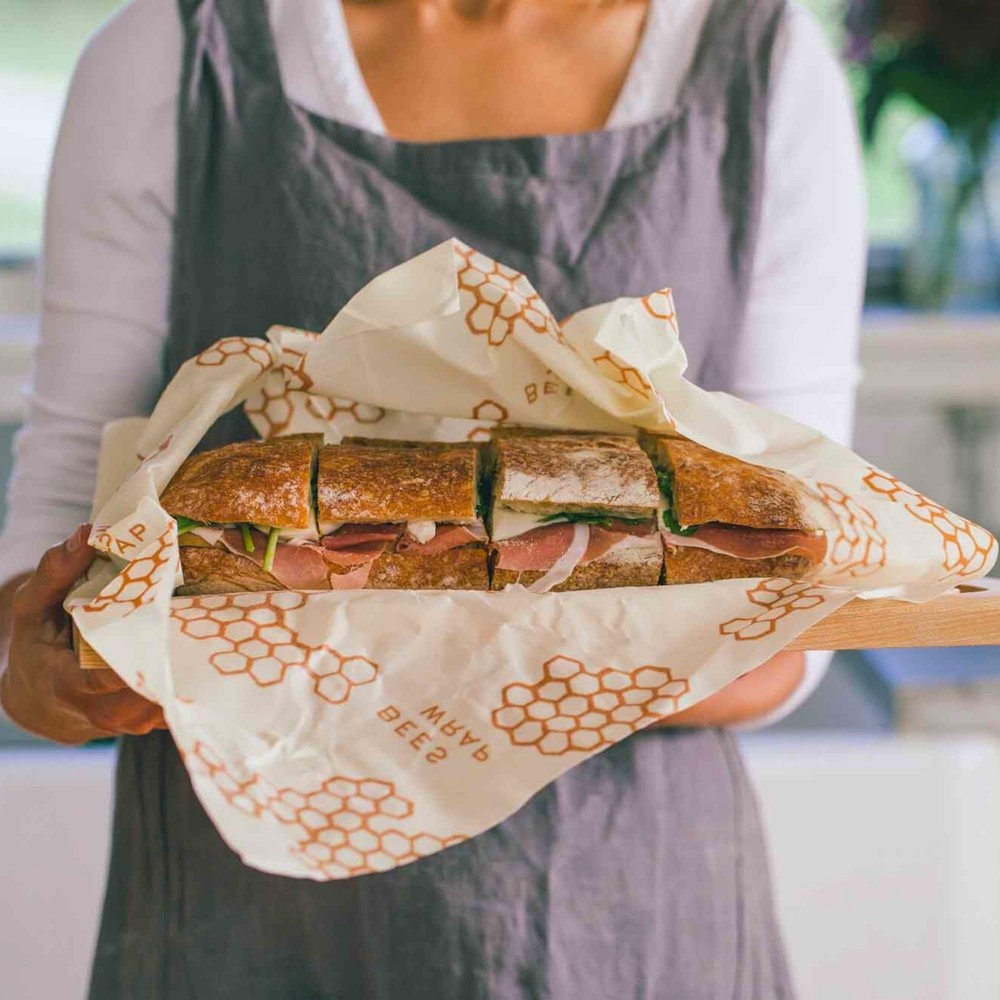 Bee's Wrap Beeswax Wraps for Bread - Beeswax Bread Wrap for Sourdough & Bread...