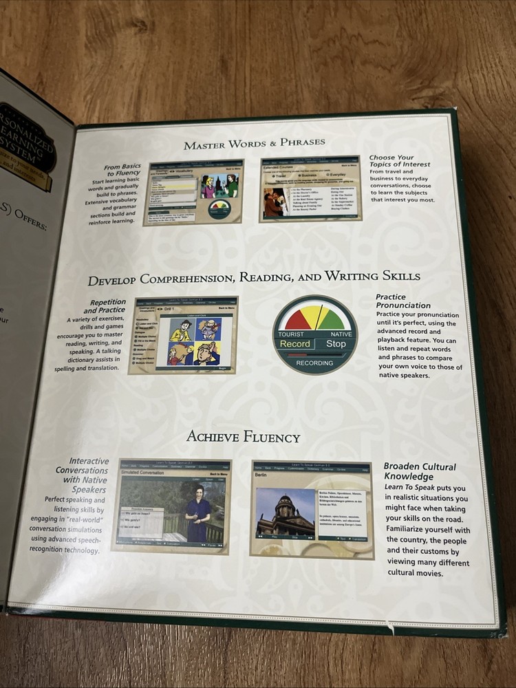 Learn to Speak German Complete Interactive Course 2001 The Learning Company