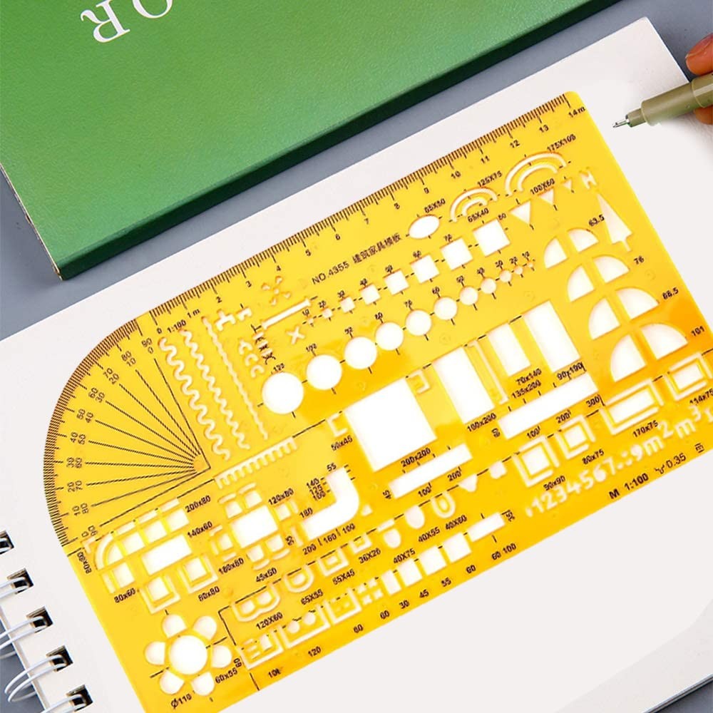 Drawing Template Ruler Architecture Template Architectural Design Drawing Rul...