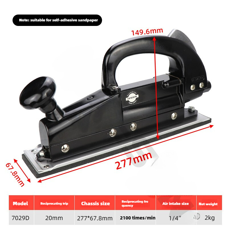 7029 Orbital Paper Sander Reciprocating Pneumatic Sander Square Sanding
