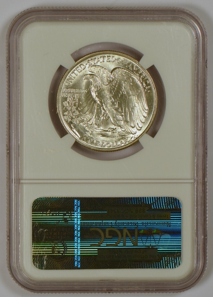 1943 Walking Liberty Half Dollar Graded MS65 by NGC