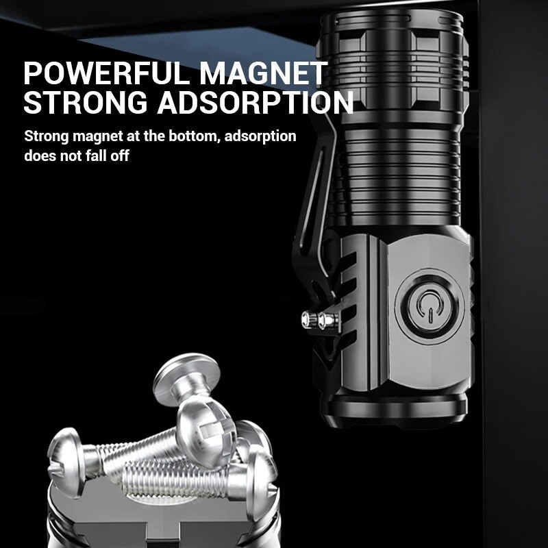 3Pcs Super Bright LED Tactical Military Flashlight Rechargeable Work Light Torch