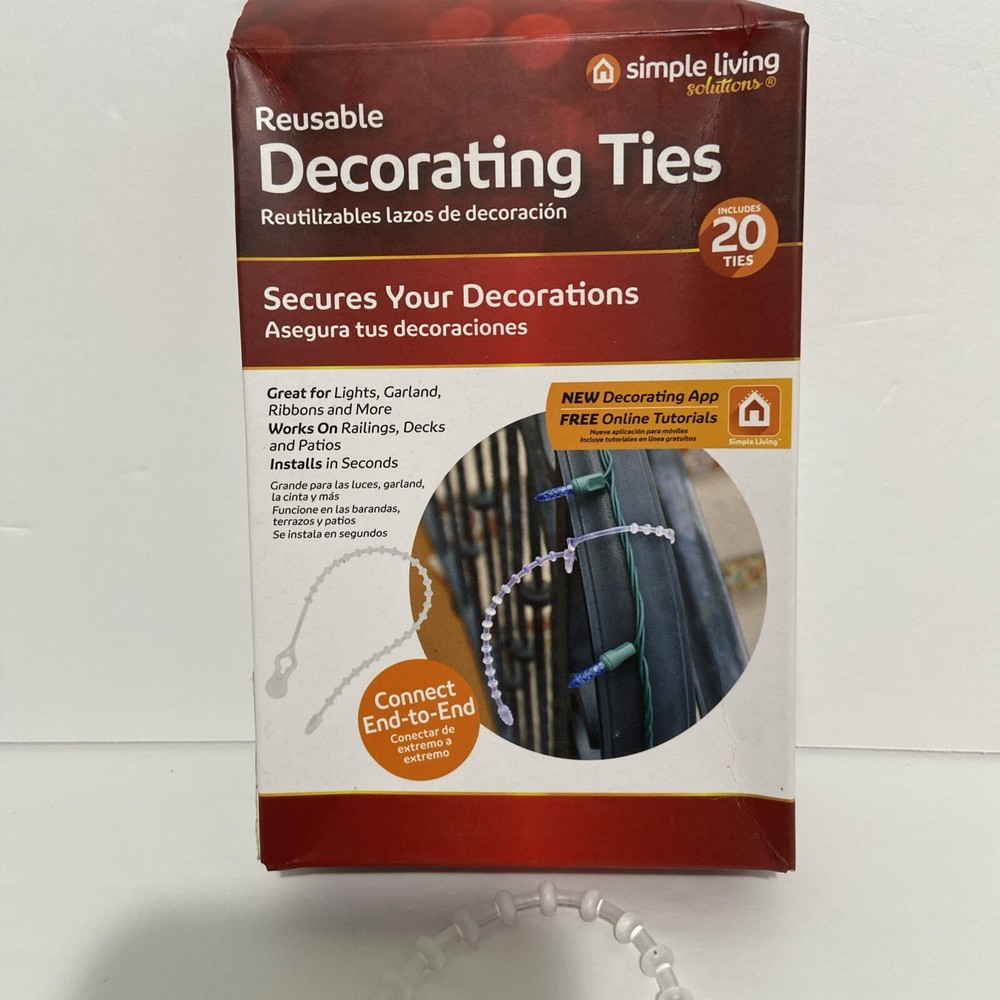 Reuseable Decorating Ties Simple Living Secures Decorations 20 Ties Multi Use