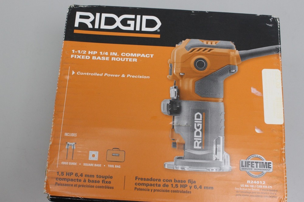 Ridgid 1 1/2 PEAK HP Compact Router Fixed Base R24012