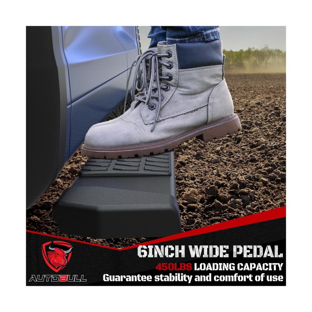 6 Inches Double & Extd Cab Running Boards Side Steps Compatible with 2019-202...
