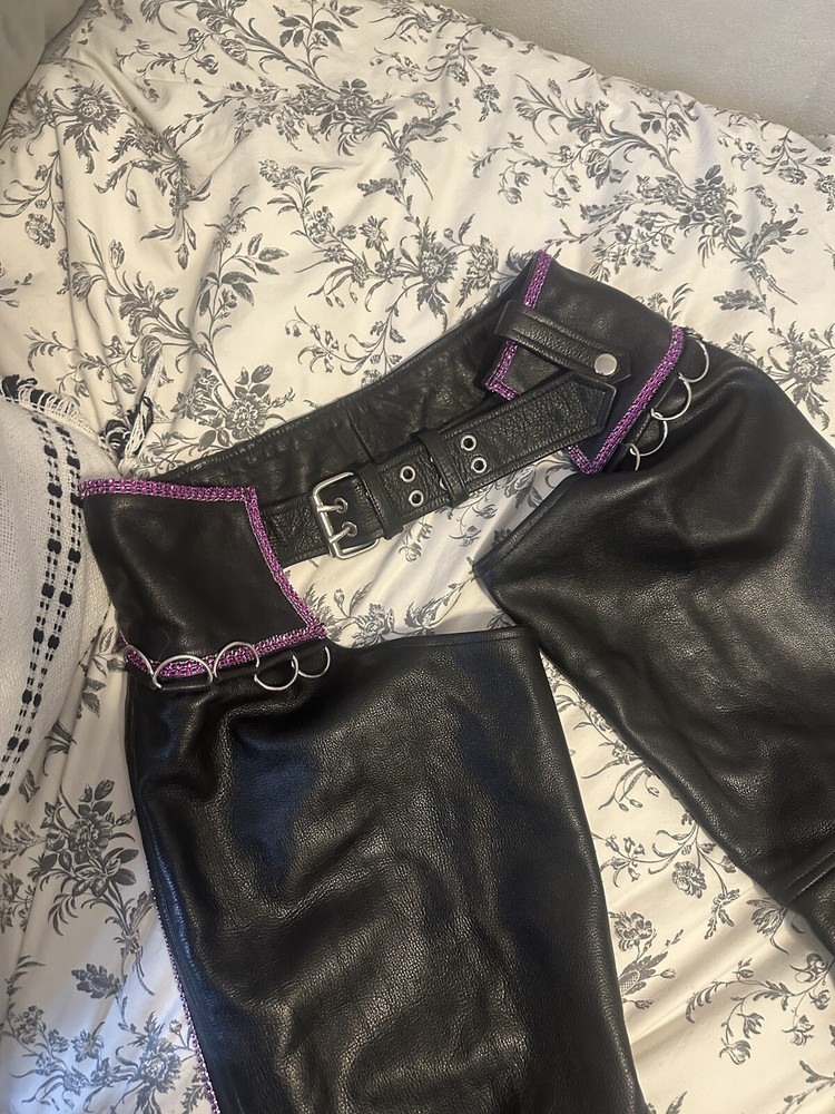 Woman’s Purple Bling Chaps Size Medium- New