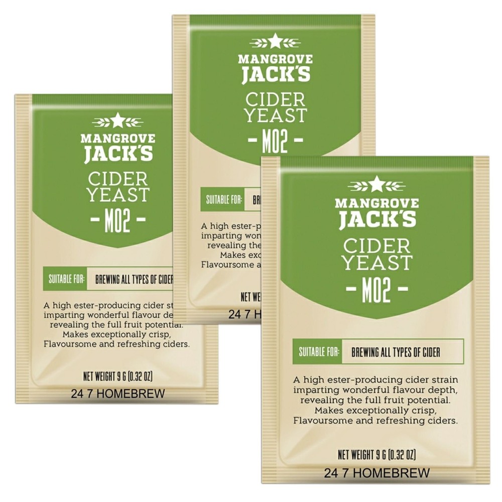 Cider Yeast Strain for Craft Brewing High Ester Producing 3x 0.31 Ounce Pack