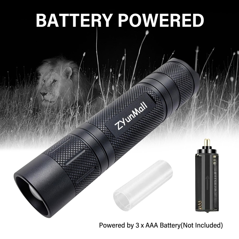 IR Illuminator Flashlight, Long Range 940nm Infrared Light Flashlight, Used w...