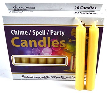 1/2" Ivory Chime candle 20 pack