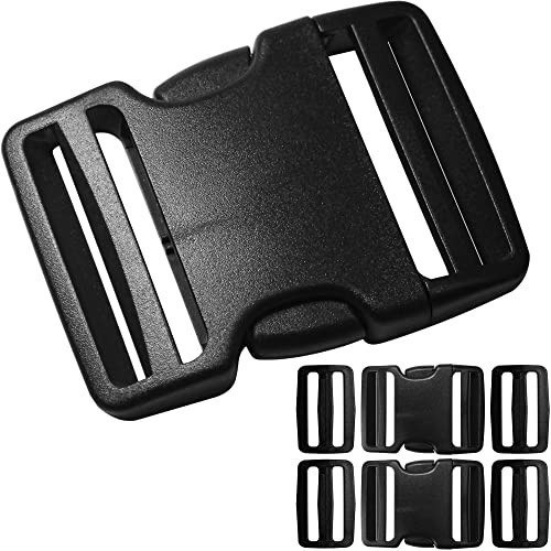 2" Wide Webbing Strap Buckles - Quick Release Clips (2 Set) & Tri-Glide Slides (